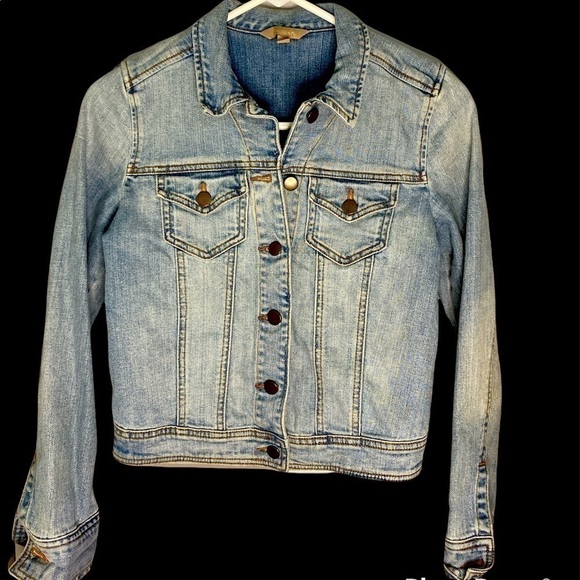 Rubbish Cropped Denim Jean Jacket - Picture 1 of 3